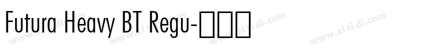 Futura Heavy BT Regu字体转换